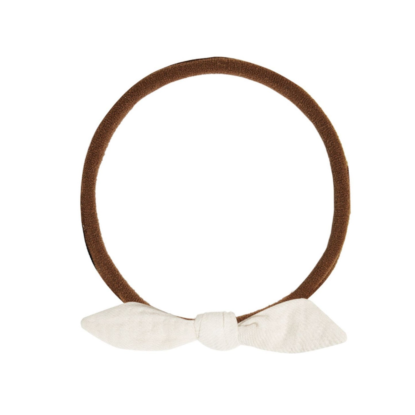 Quincy Mae Little Knot Headband - Ivory - Brown