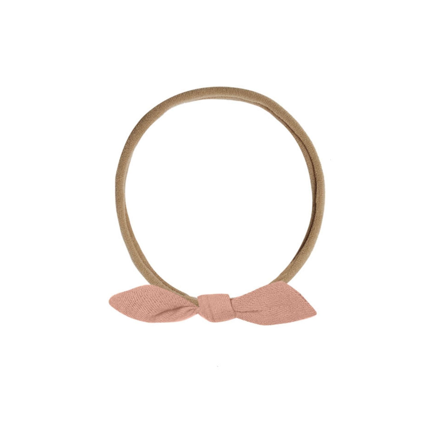 Quincy Mae Little Knot Headband - Rose - Beige