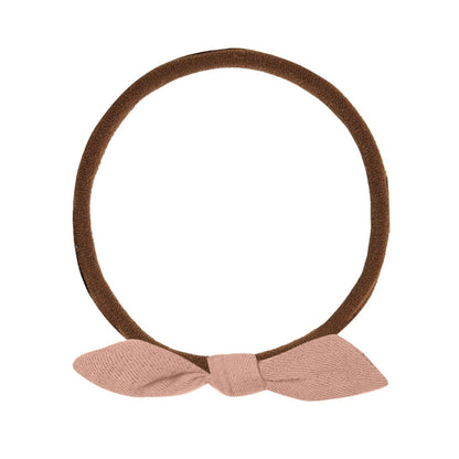 Quincy Mae Little Knot Headband - Rose - Brown
