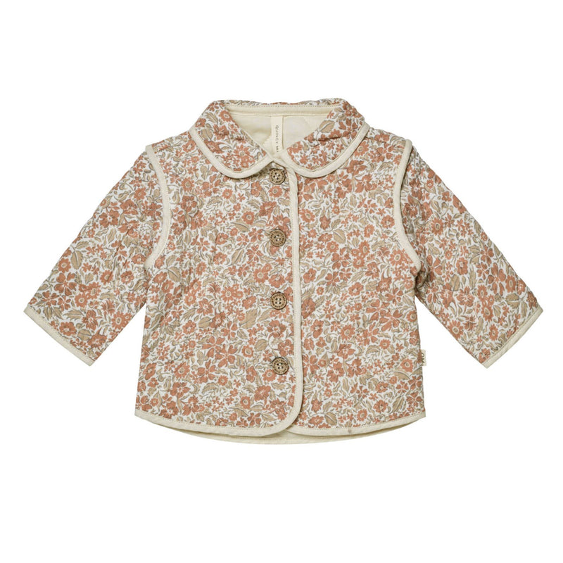 Quincy Mae Quilted Jacket - Rose Garden