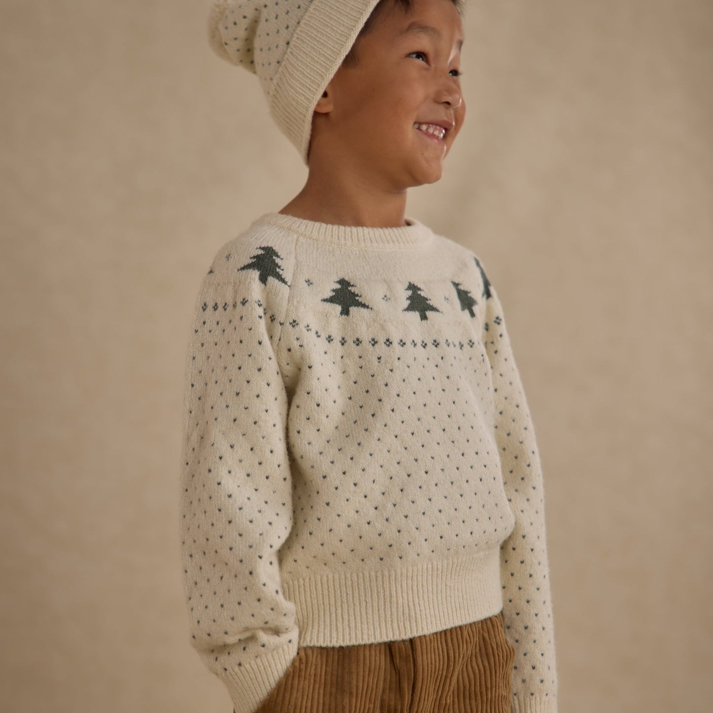 Rylee and Cru Fair Isle Sweater - Trees
