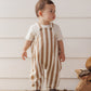 Rylee and Cru Cargo Baby Overall - Fawn Pinstripe