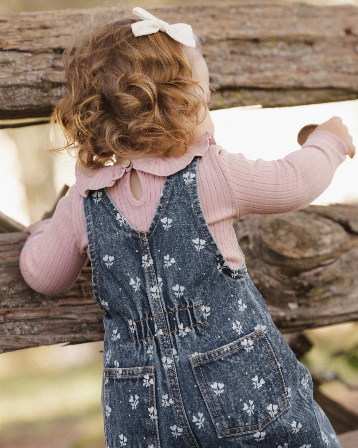 Rylee and Cru Ruffle Collar Bodysuit - Rosewood