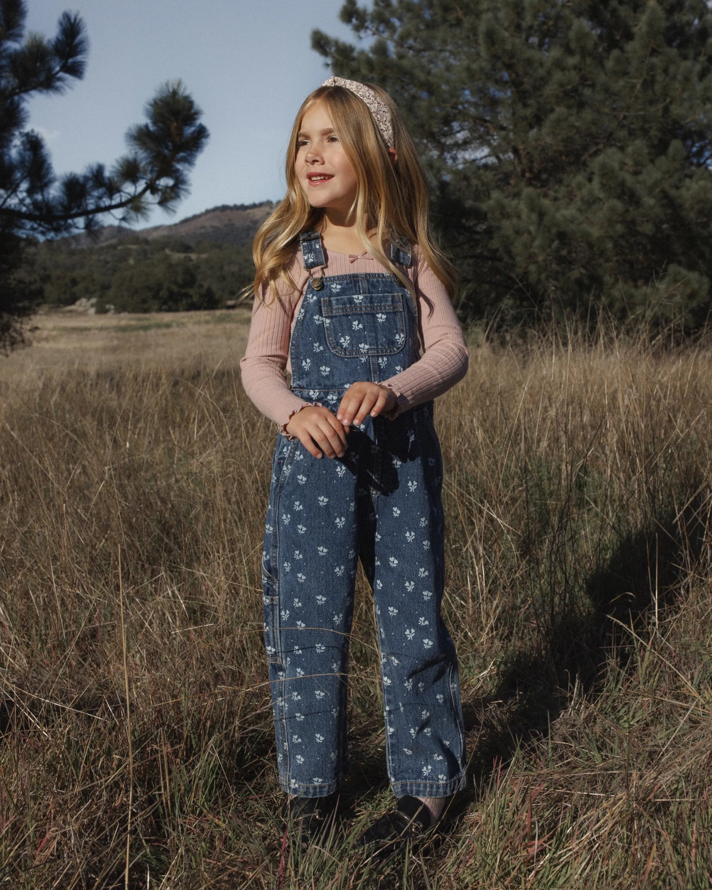 Rylee and Cru Vintage Overall - Heart Ditsy