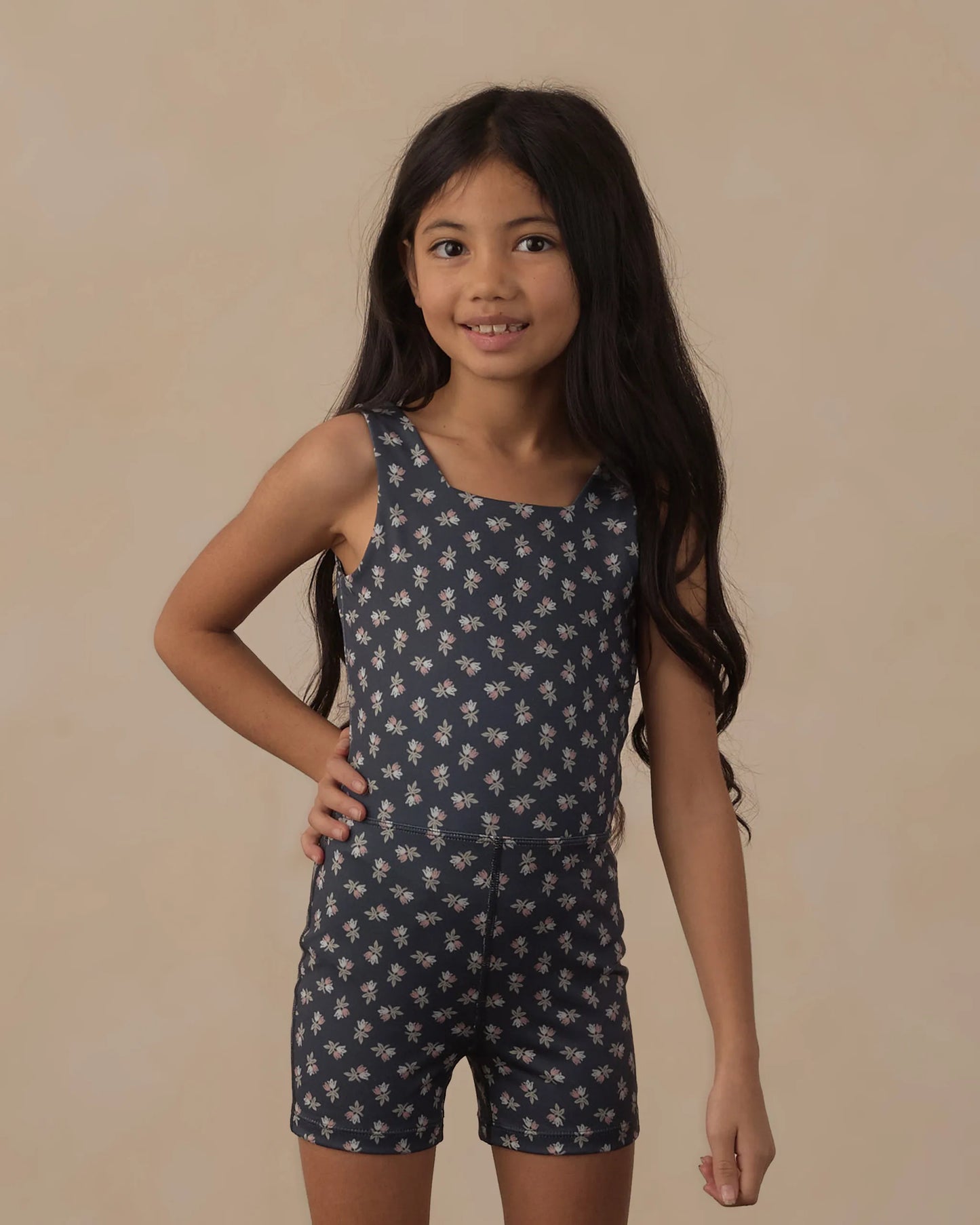Rylee and Cru Malibu Bodysuit - Blue Blooms