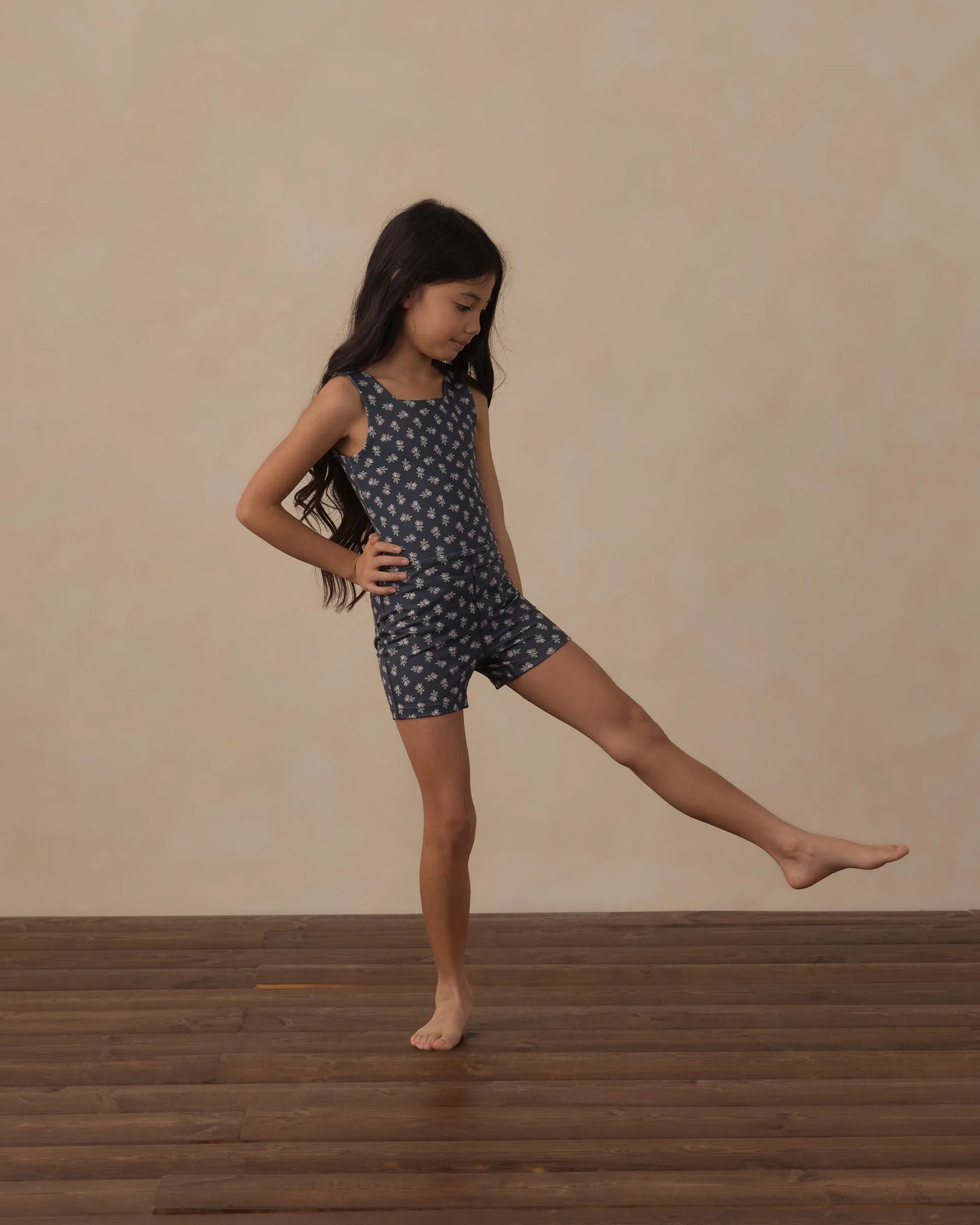 Rylee and Cru Malibu Bodysuit - Blue Blooms
