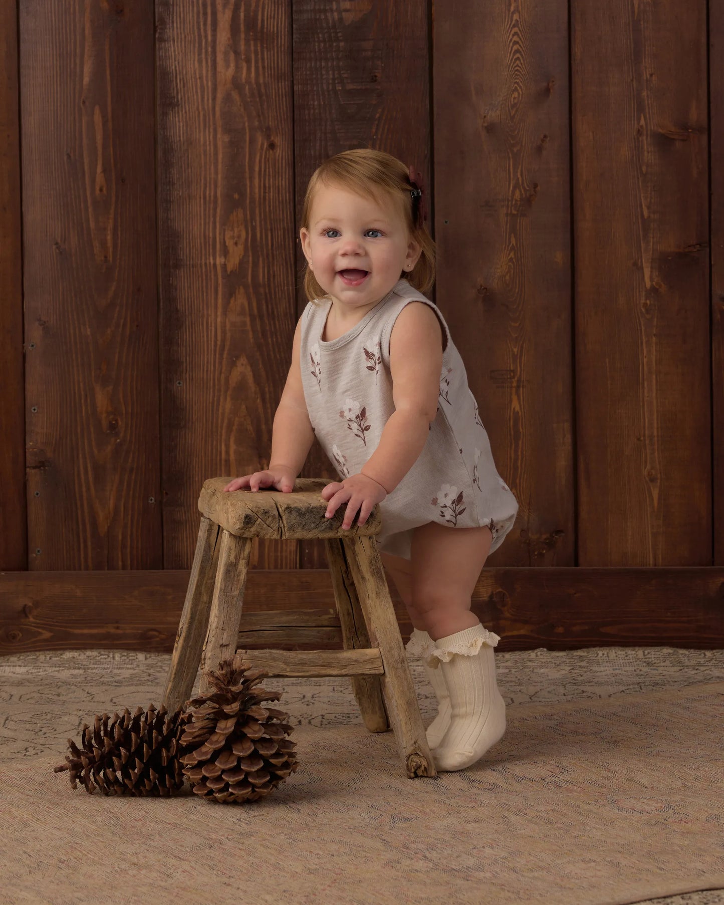 Rylee and Cru Bubble Onesie - Wildflower