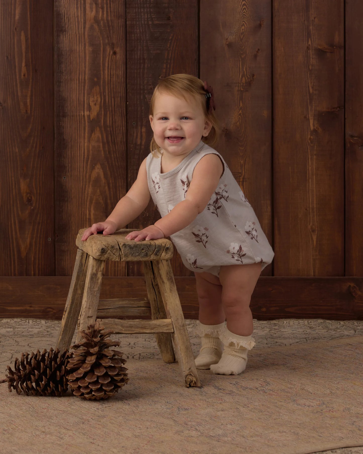 Rylee and Cru Bubble Onesie - Wildflower
