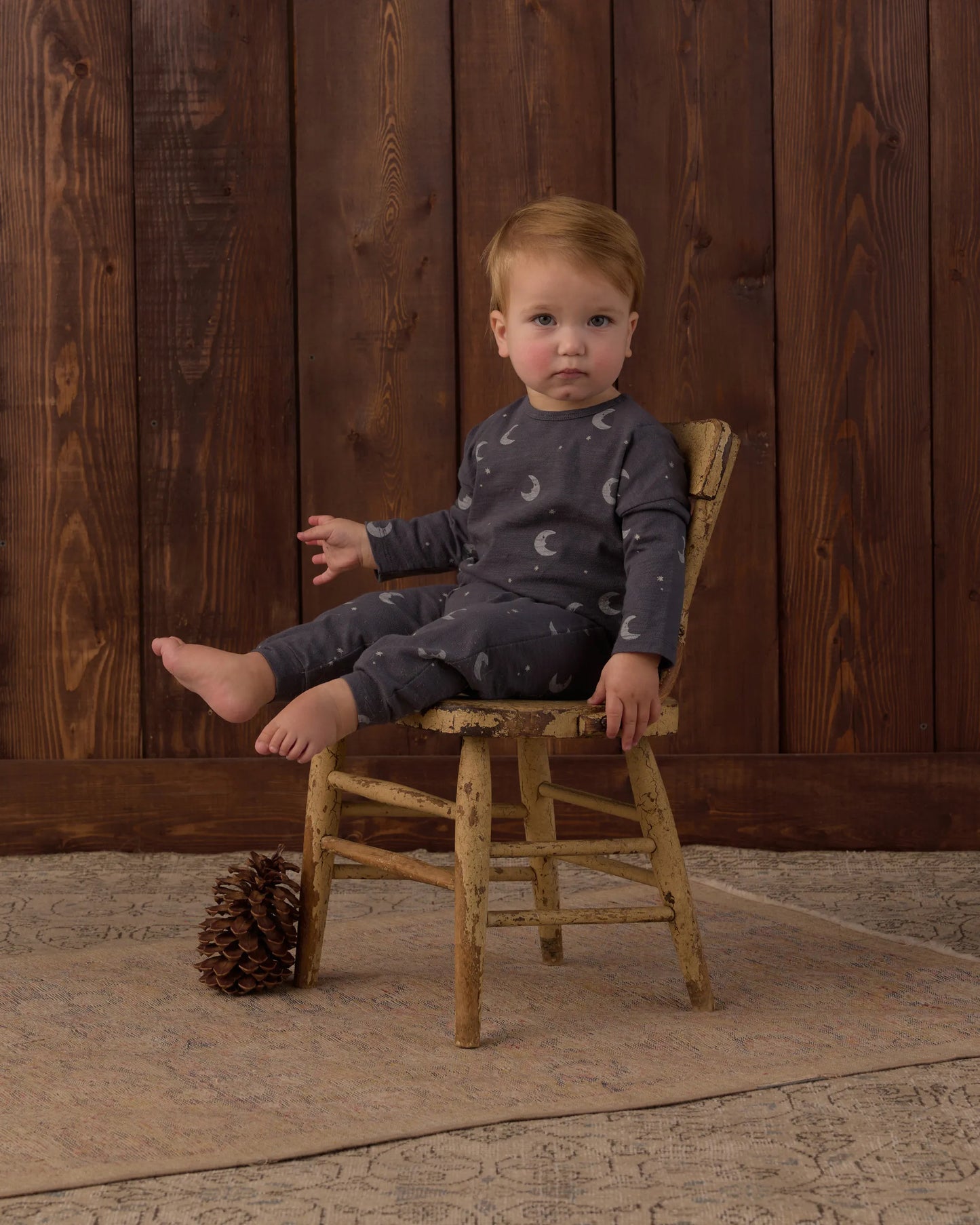Rylee and Cru Long Sleeve Tee + Pant Set - Moons