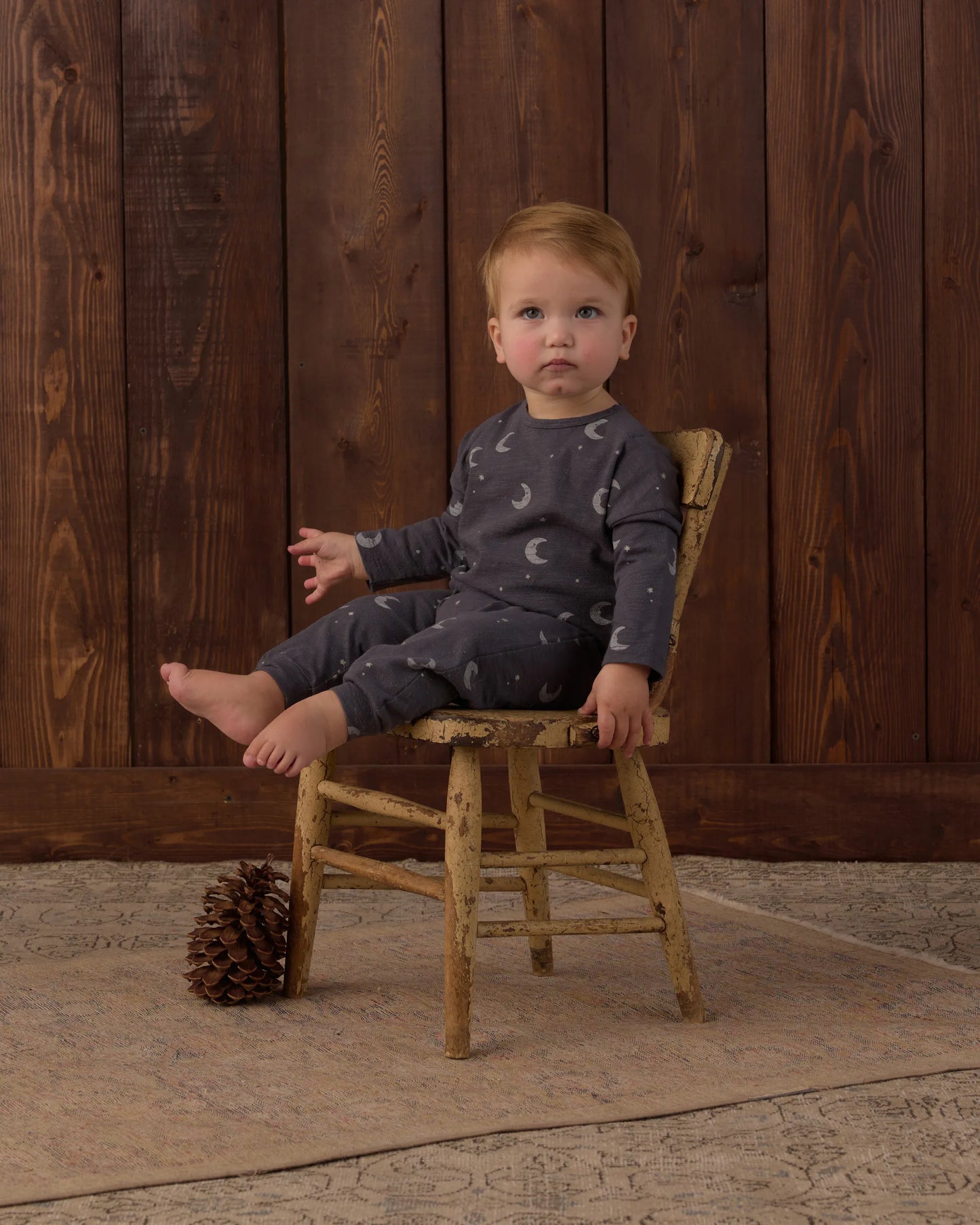 Rylee and Cru Long Sleeve Tee + Pant Set - Moons