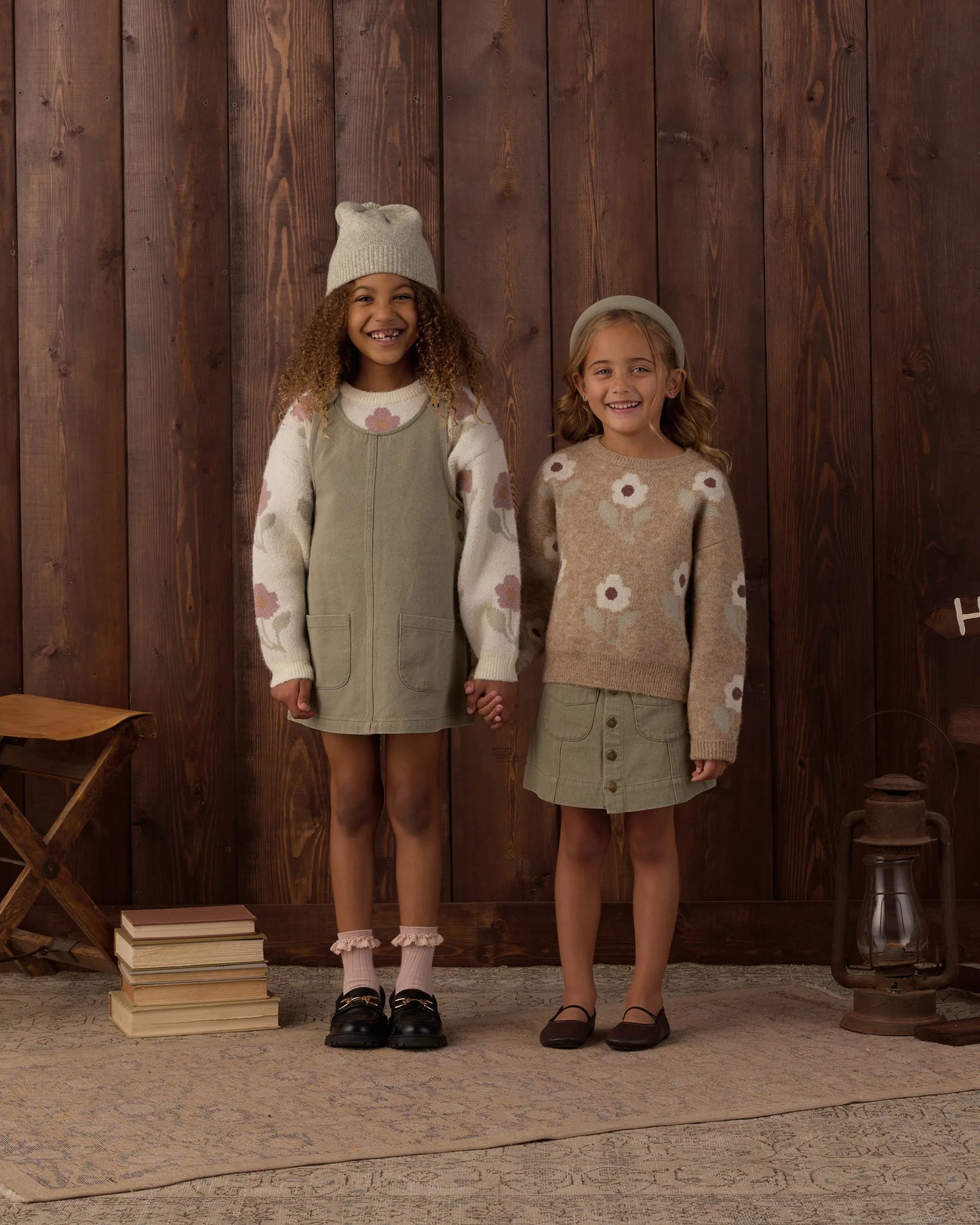 Rylee and Cru Odette Overall Dress - Dark Sage