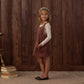 Rylee and Cru Ribbed Long Sleeve - Natural Ditsy
