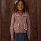 Rylee and Cru Collared Cardigan - Rosewood