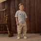 Rylee and Cru Baggy Pant - Fawn Pinstripe