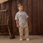 Rylee and Cru Baggy Pant - Fawn Pinstripe