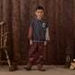 Rylee and Cru Collared Sweatshirt - Color Block