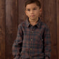 Rylee and Cru Collared Long Sleeve Shirt - Midnight Plaid
