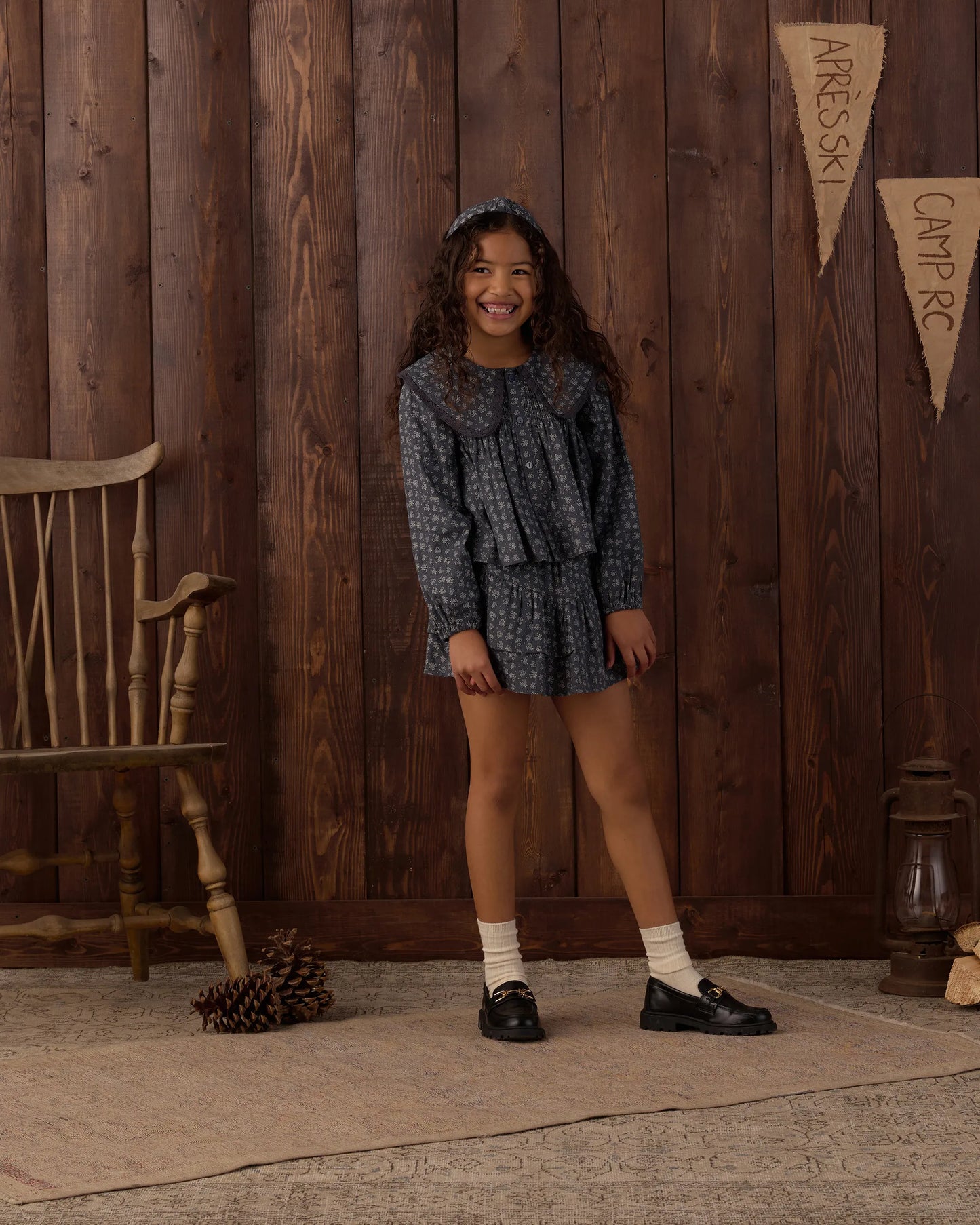 Rylee and Cru Fern Blouse - Heart Ditsy