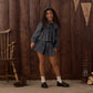 Rylee and Cru Tiered Mini Skirt - Heart Ditsy