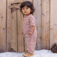 Rylee and Cru Hayes Jumpsuit - Brick Stripe