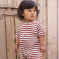 Rylee and Cru Hayes Jumpsuit - Brick Stripe