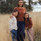 Rylee and Cru Jacques Sweater - Dusty Blue Stripe