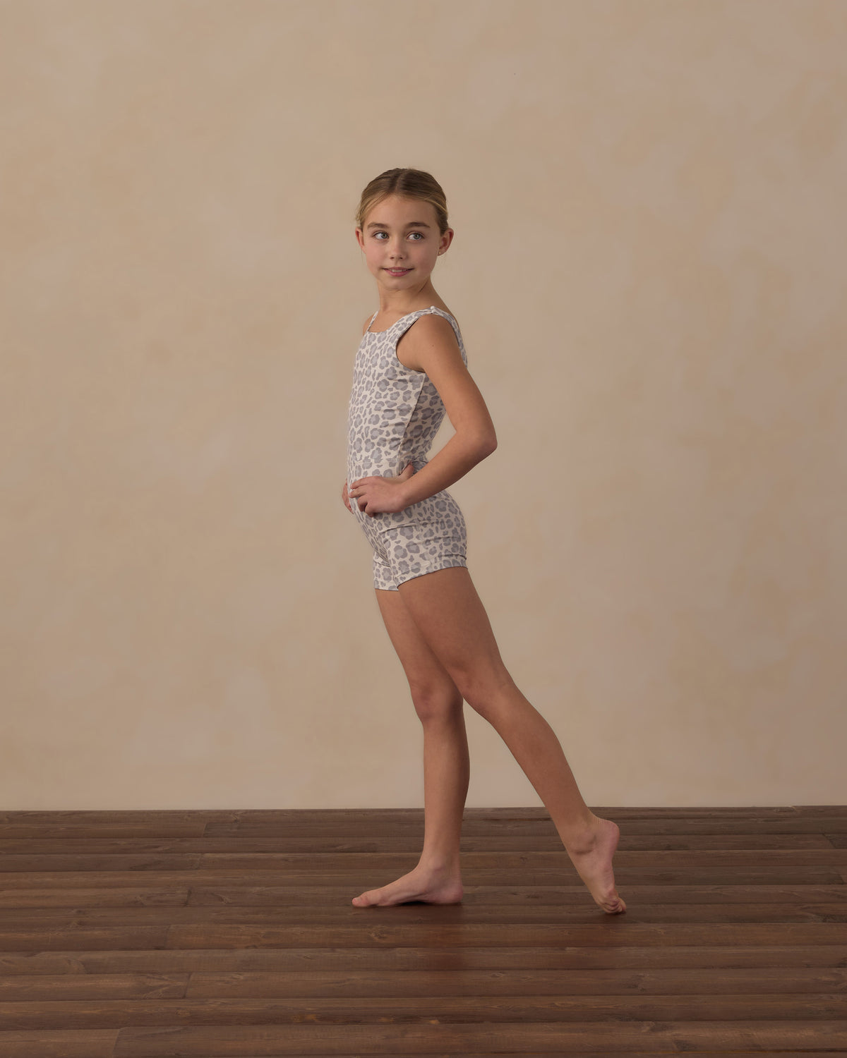 Rylee and Cru Malibu Bodysuit - Blue Leopard