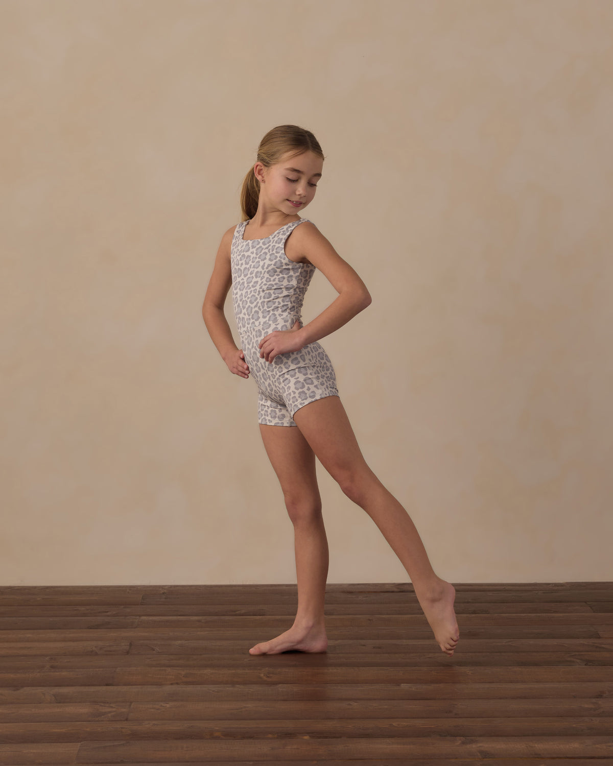 Rylee and Cru Malibu Bodysuit - Blue Leopard