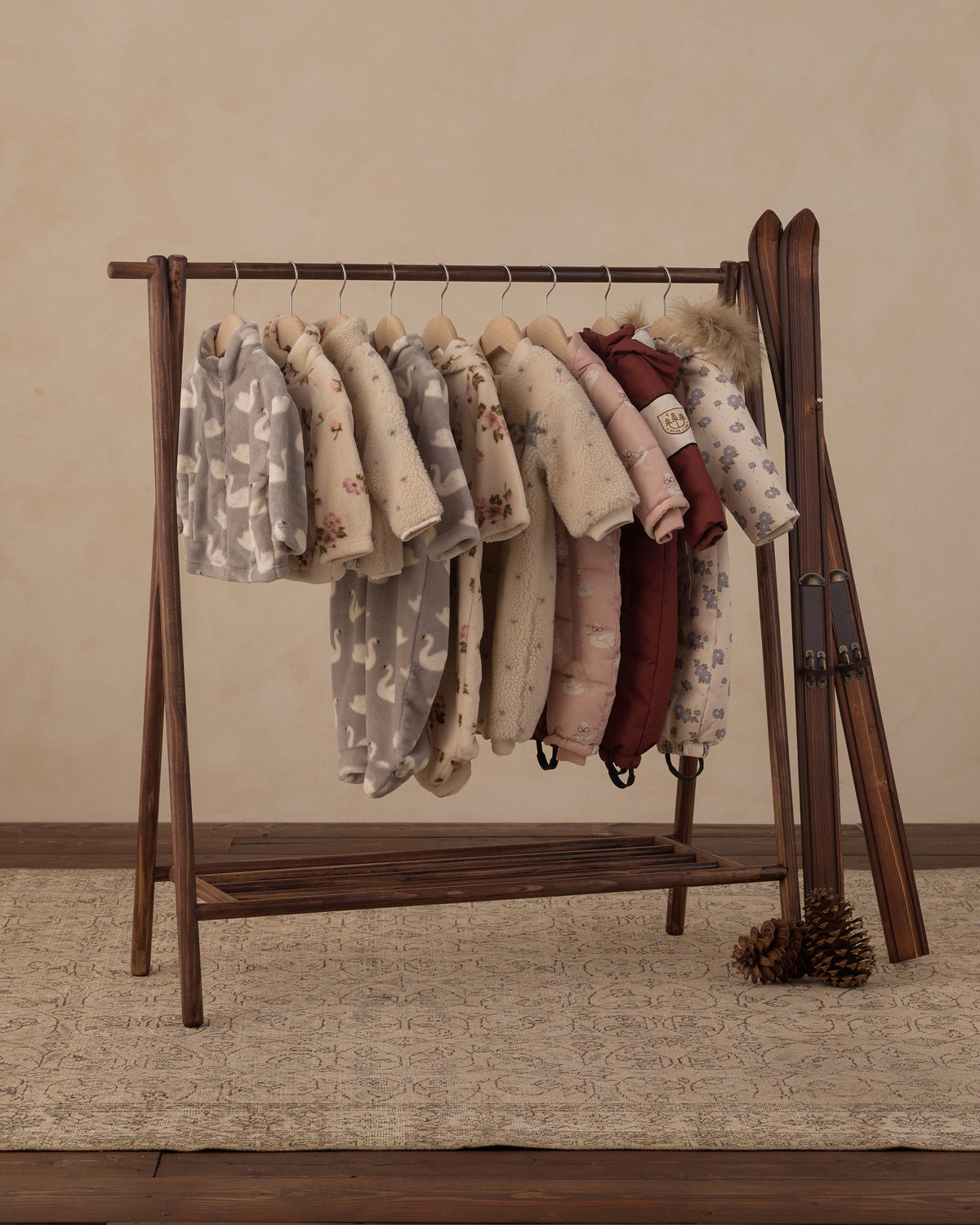 Rylee and Cru Fleece Jumpsuit Swans