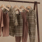 Rylee and Cru Collared Baby Jumpsuit - Olive Dobby Plaid