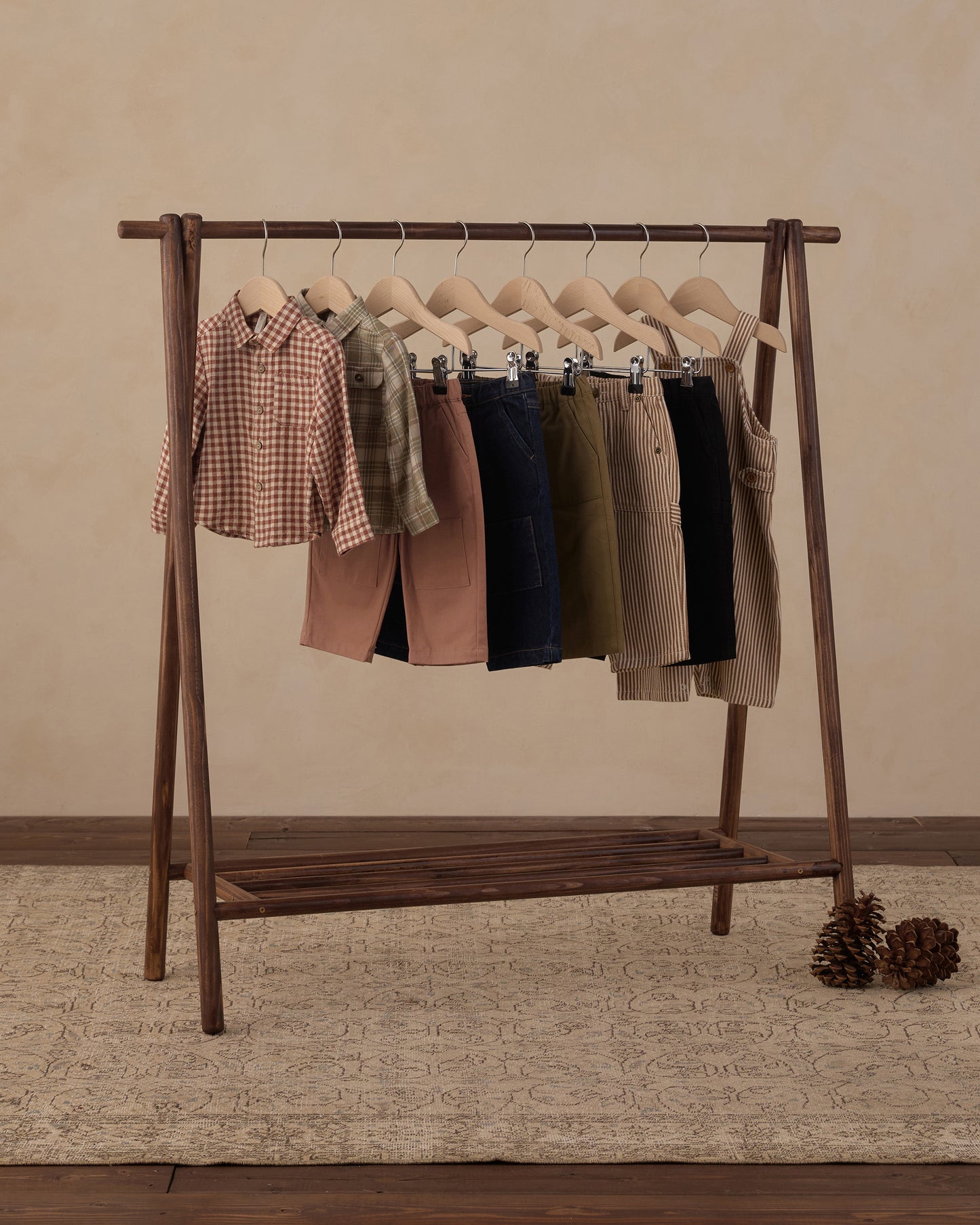 Rylee and Cru Pocketed Corduroy Shirt - Olive Dobby Plaid