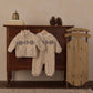 Rylee and Cru Shearling Baby Jumpsuit - Natural Fair Isle
