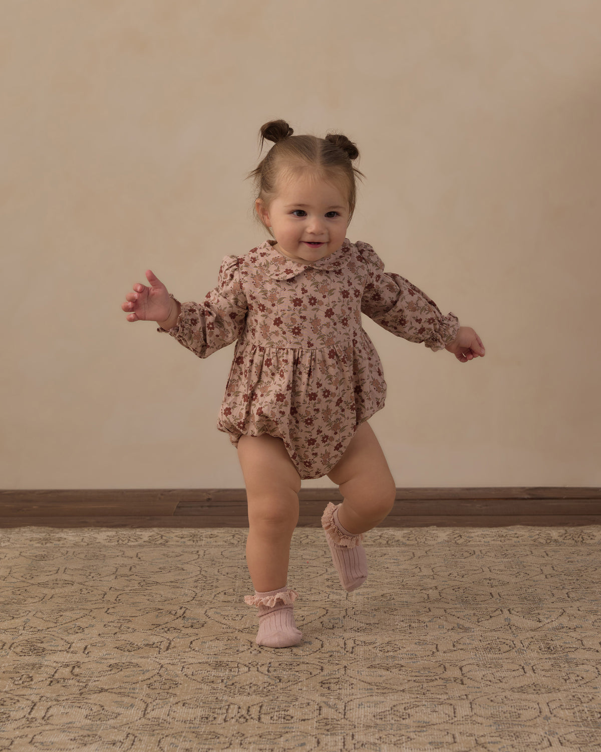 Rylee and Cru Cora Romper - Pink Floral