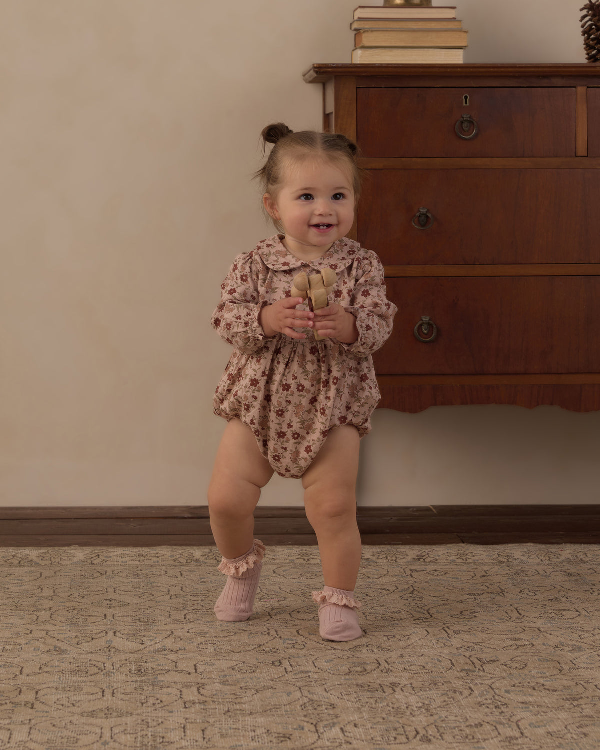 Rylee and Cru Cora Romper - Pink Floral