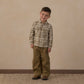 Rylee and Cru Pocketed Corduroy Shirt - Olive Dobby Plaid