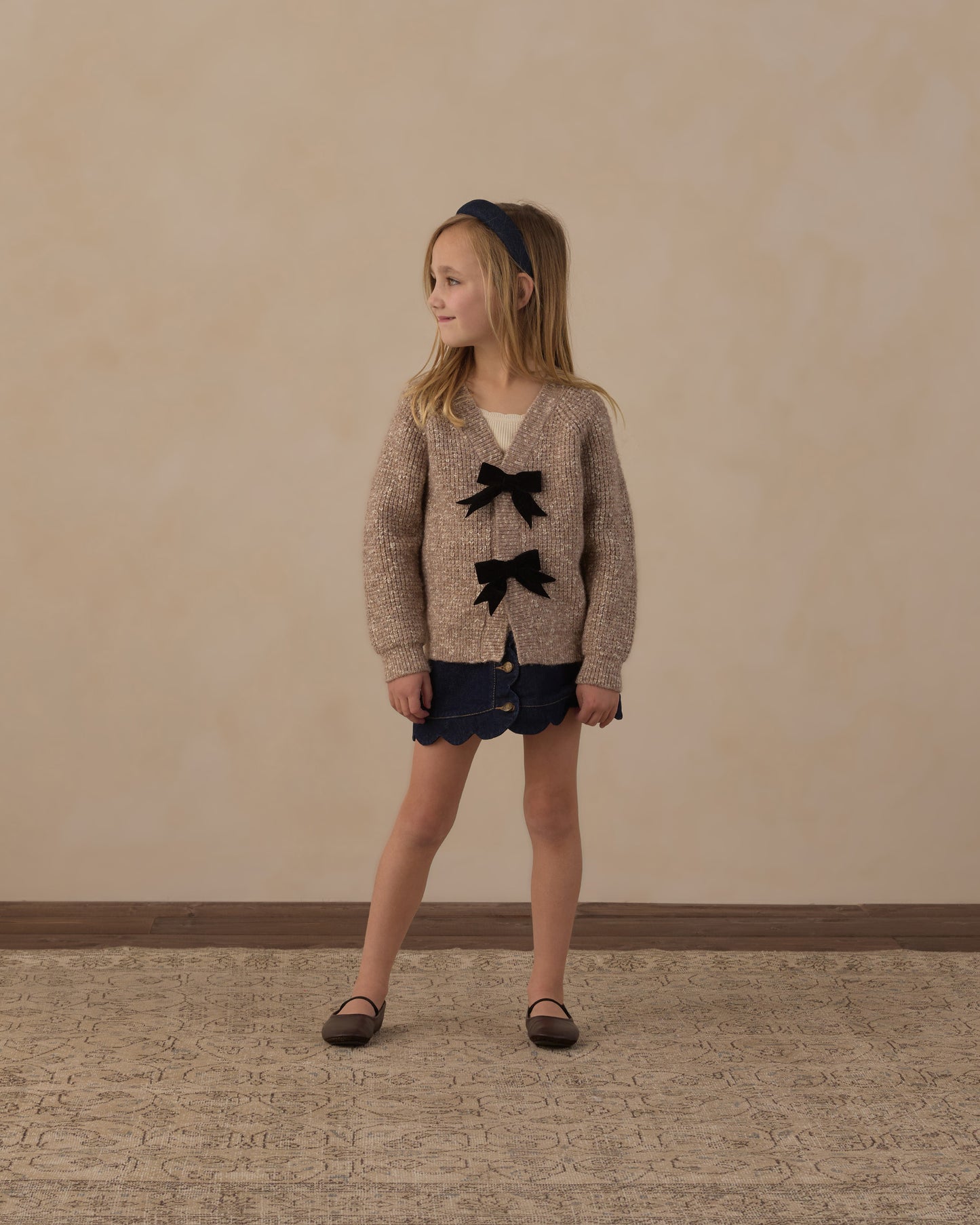 Rylee and Cru Scallop Mini - Skirt Dark Indigo