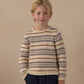 Rylee and Cru Jacques Sweater - Dusty Blue Stripe