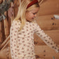 Rylee and Cru Ribbed Long Sleeve Top - Ruby Bloom