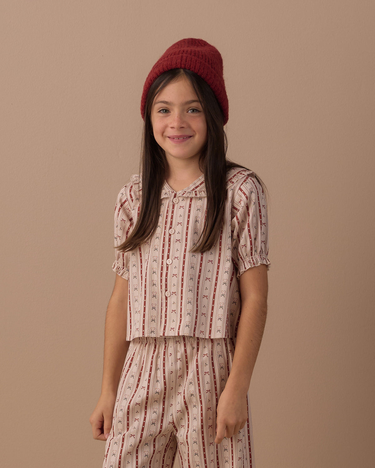 Rylee and Cru Ruffle Pajamas - Candy Cane Lane