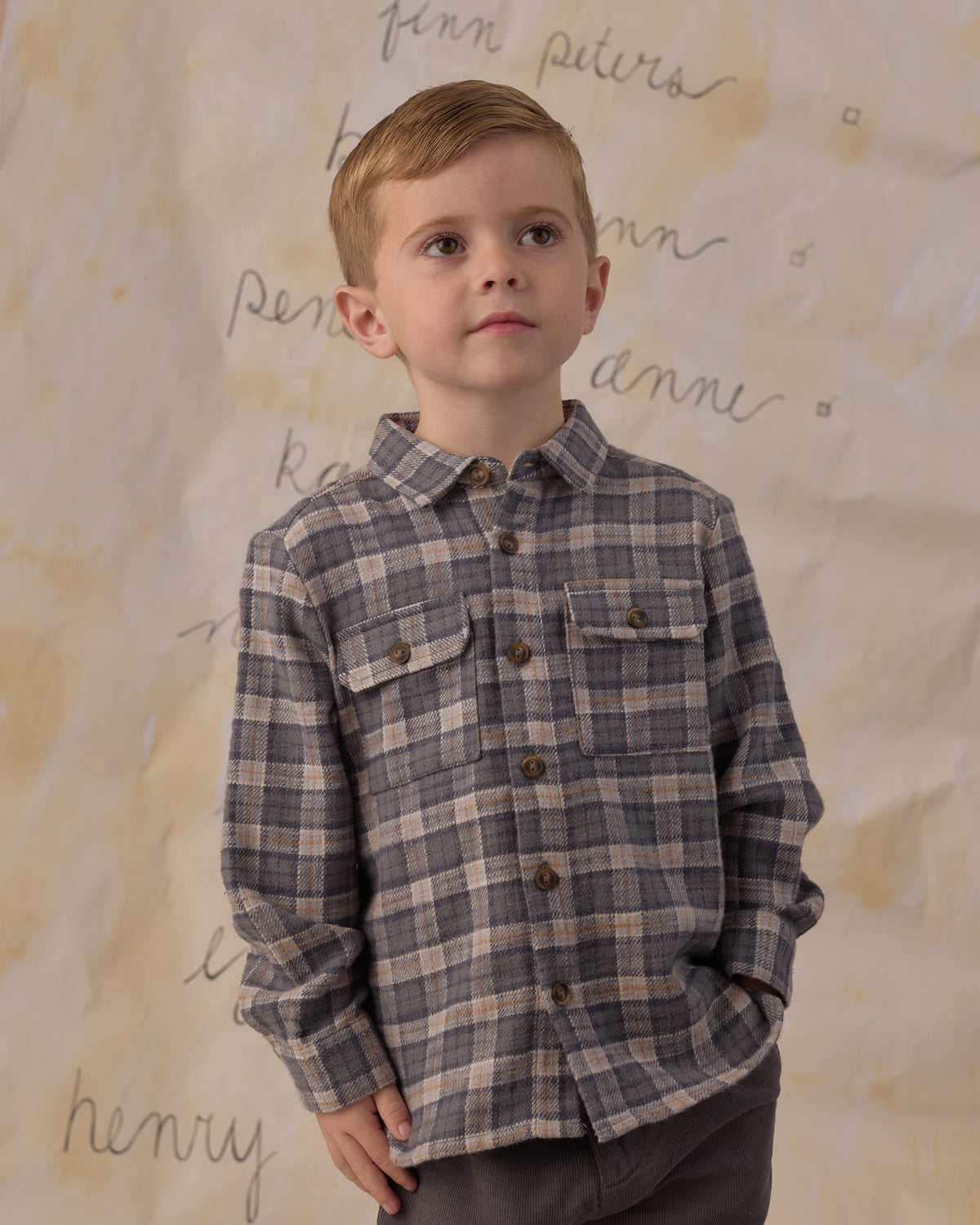 Rylee and Cru Pocketed Flannel Shirt - Winter Plaid