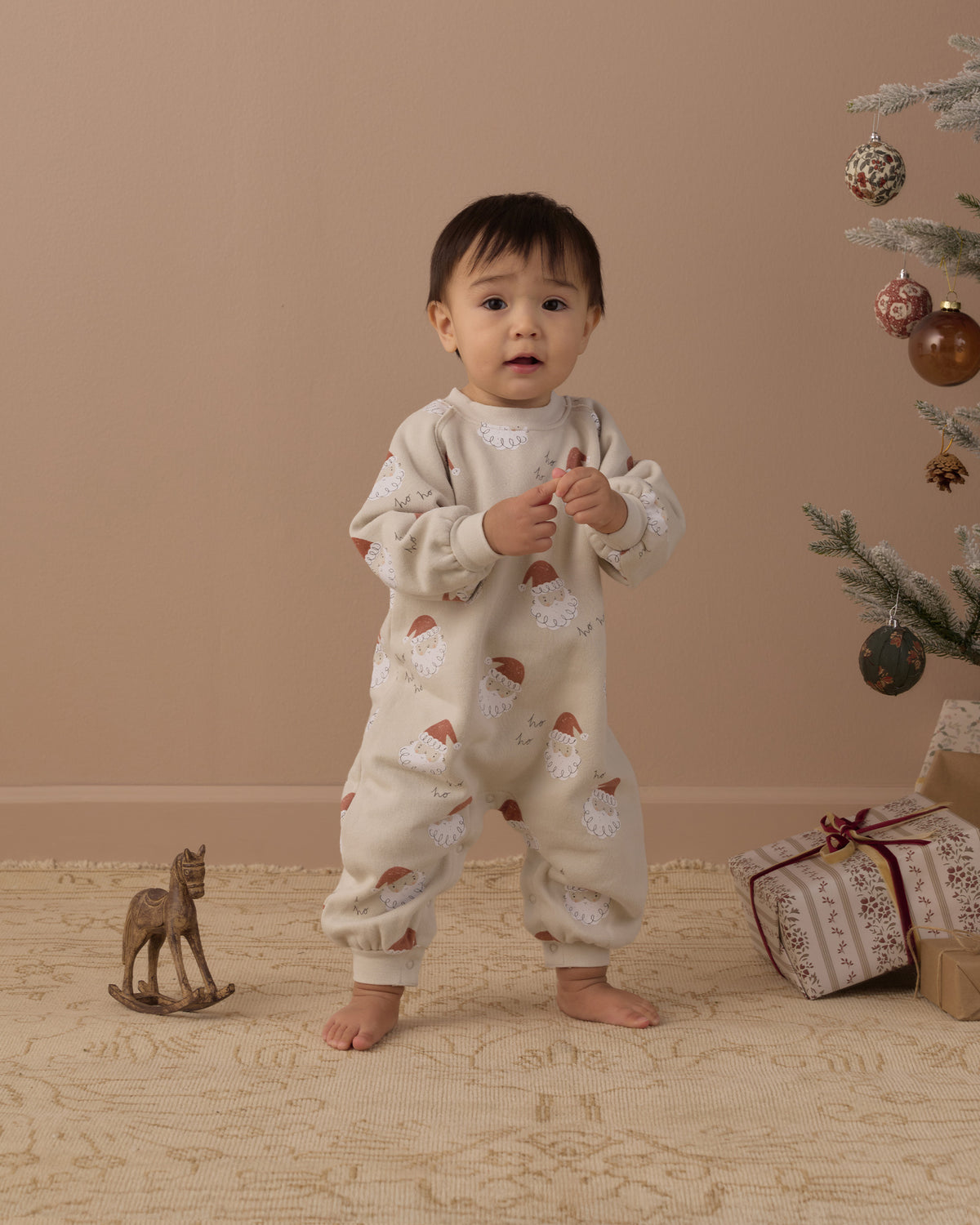 Rylee and Cru Raglan Jumpsuit - Santa