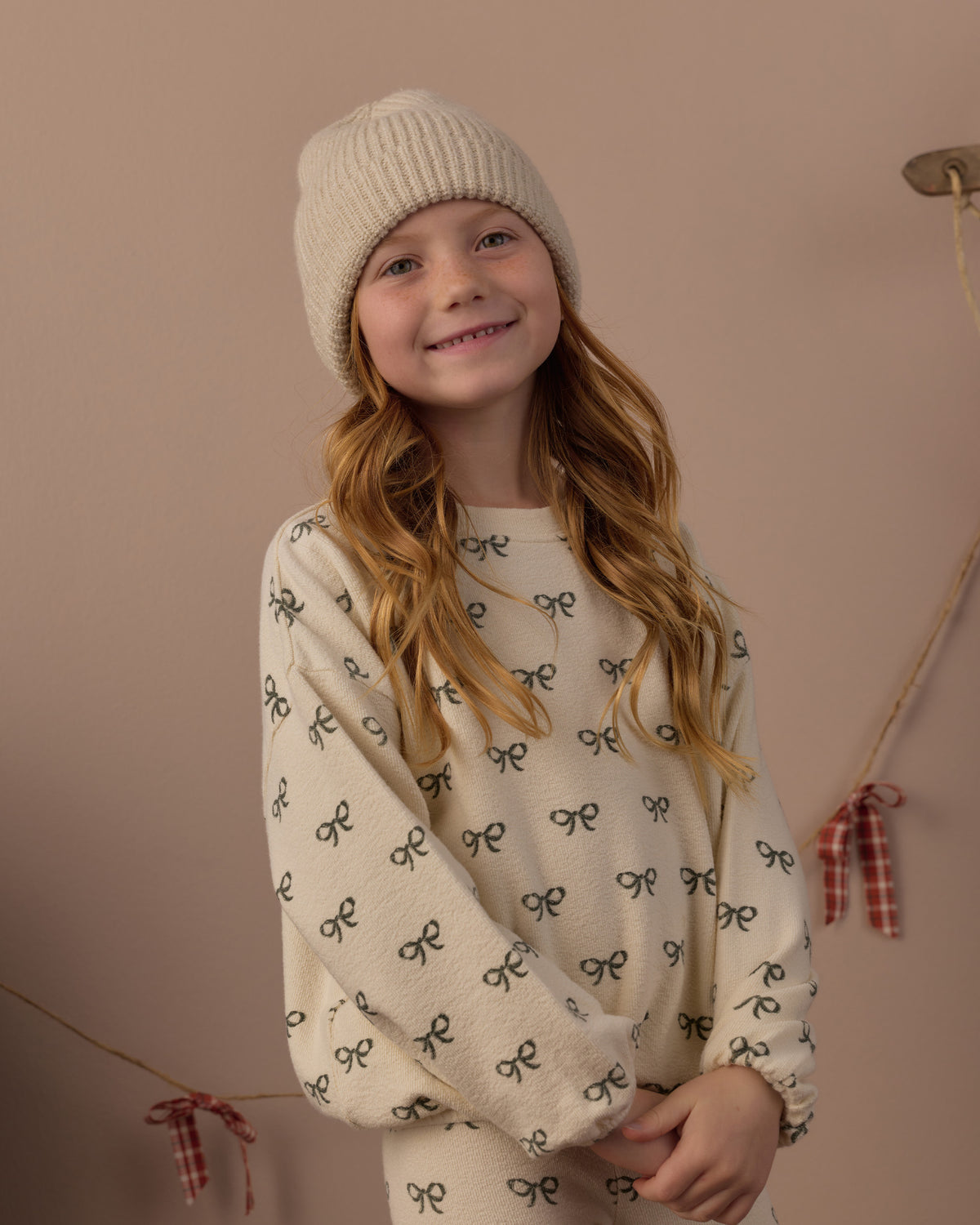 Rylee and Cru Spongey Knit Set - Evergreen Bows