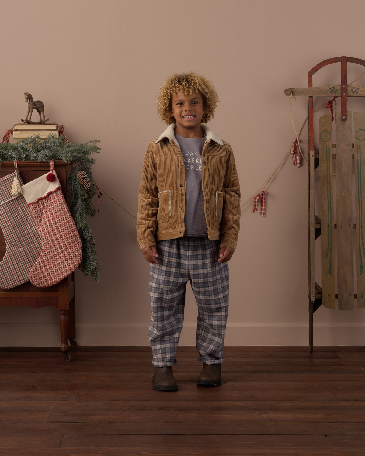 Rylee and Cru Palmer Pant - Winter Plaid