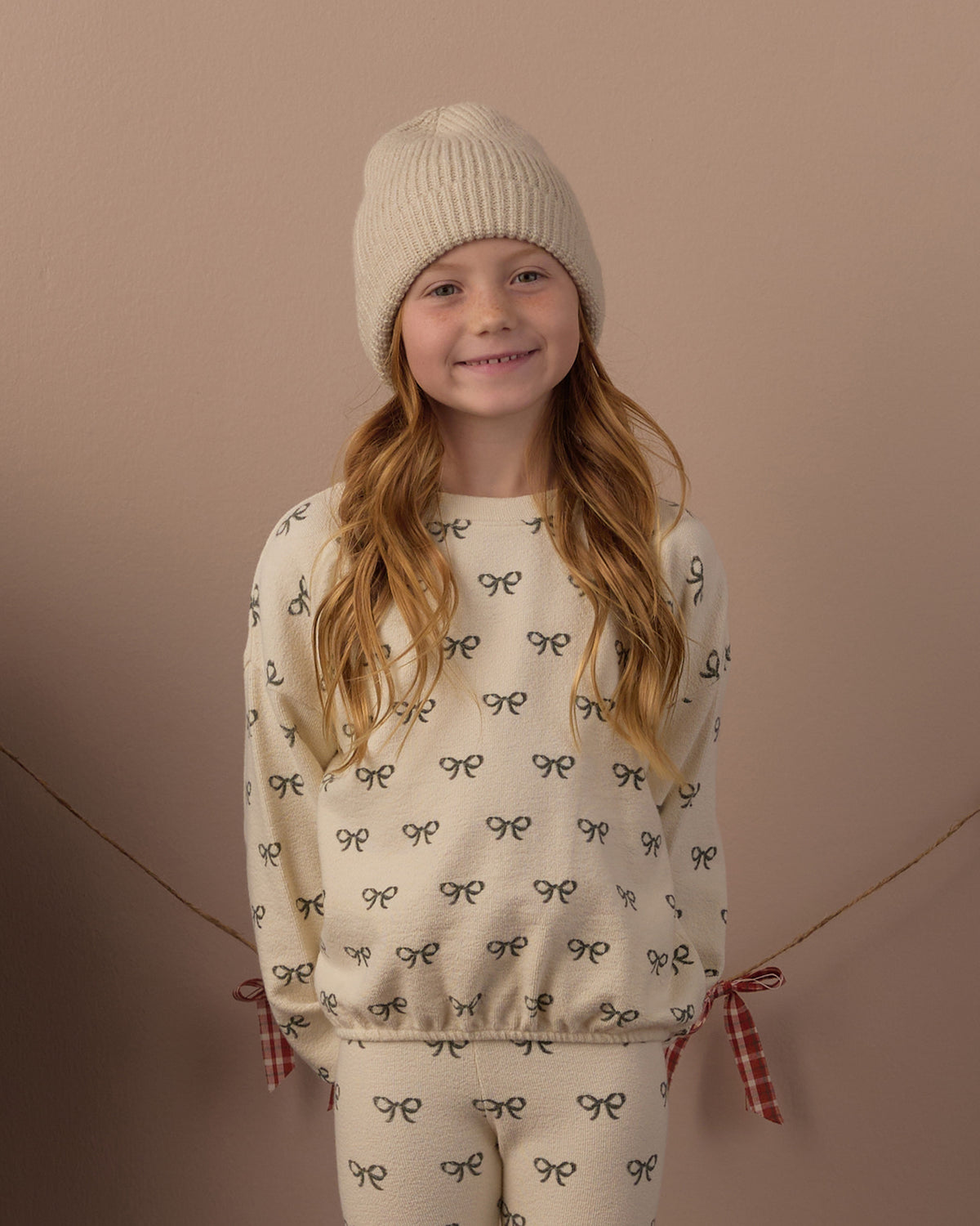 Rylee and Cru Spongey Knit Set - Evergreen Bows