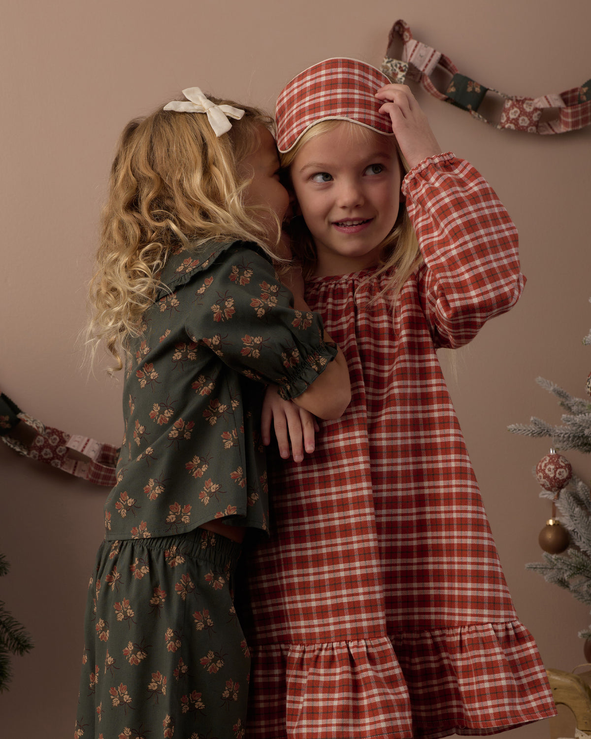 Rylee and Cru Sleep Mask - Ruby Plaid