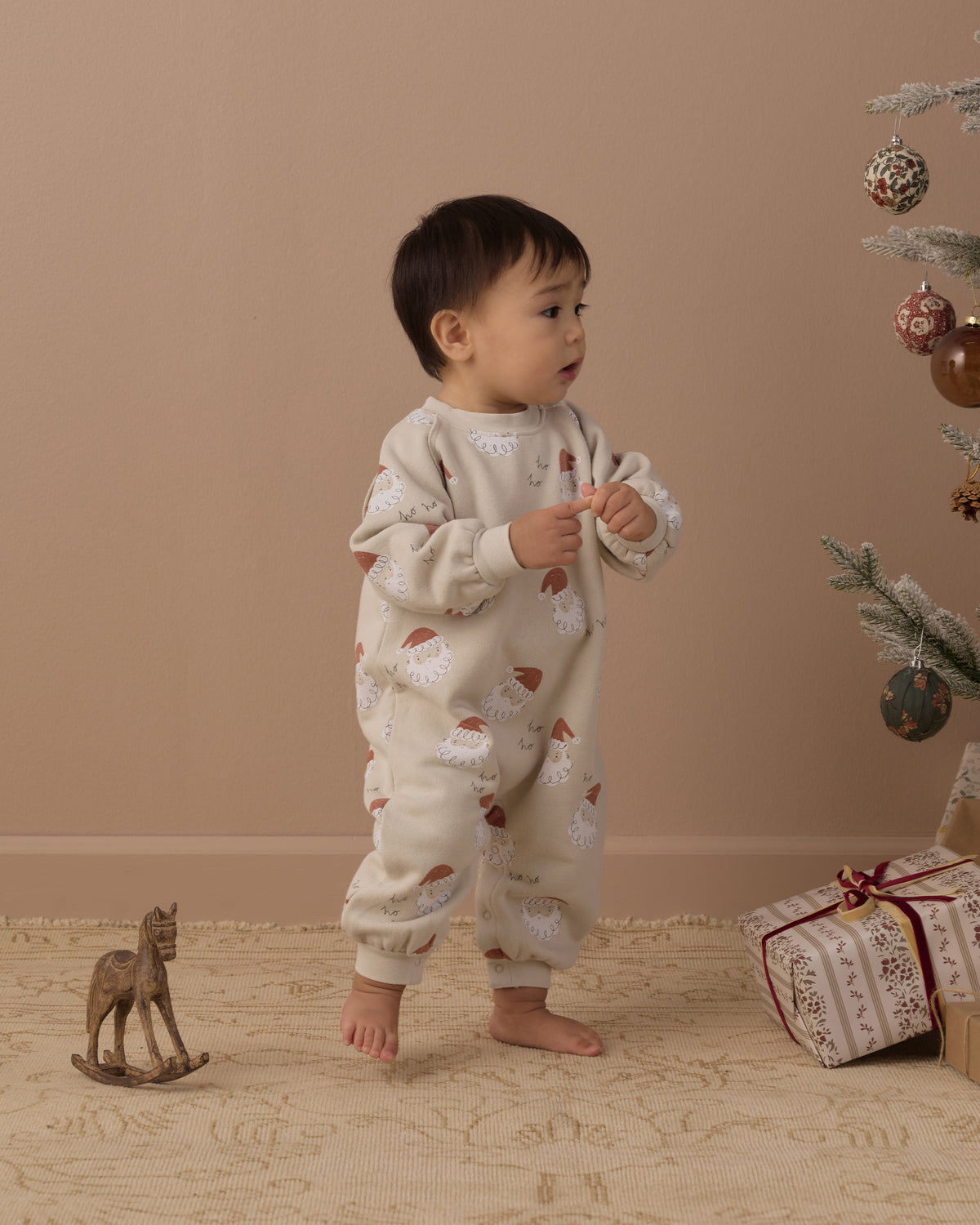 Rylee and Cru Raglan Jumpsuit - Santa