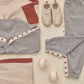Rylee and Cru Paneled Sweatpant - Heathered Dusty Blue