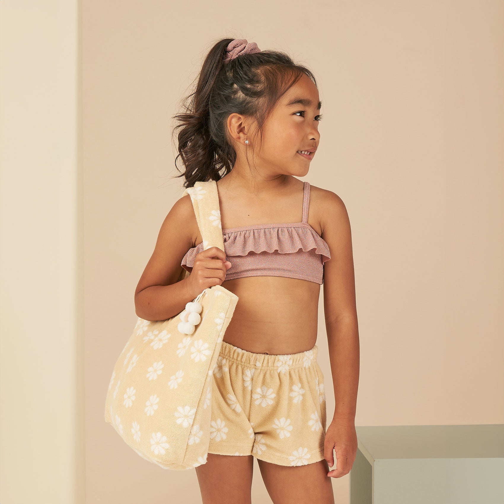 Rylee and Cru Track Short - Daisy - Yellow
