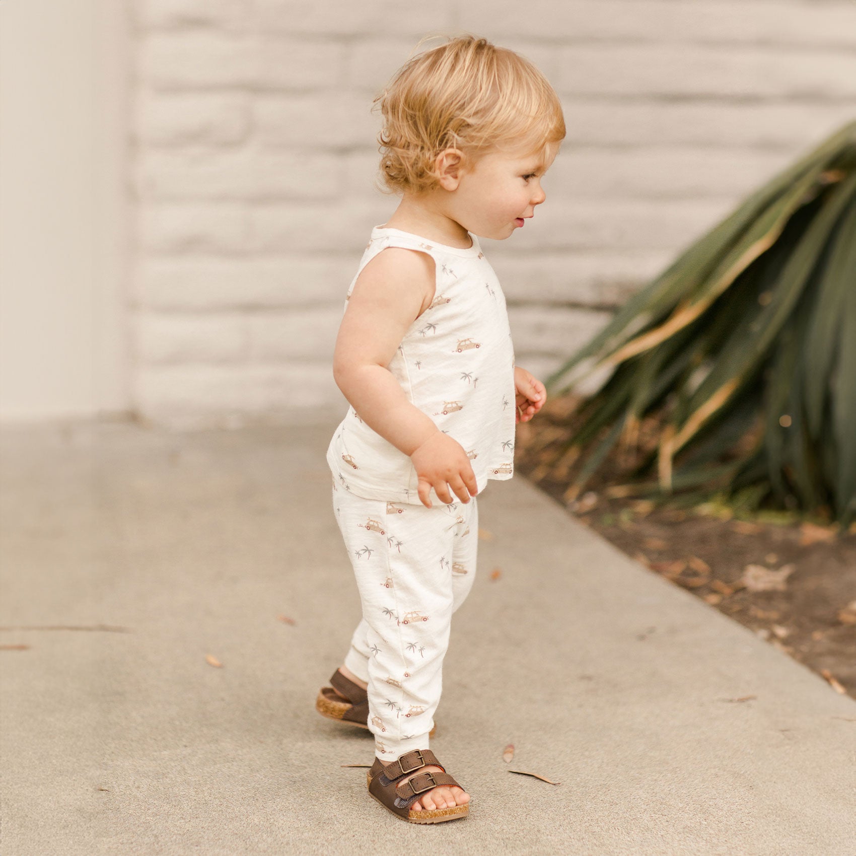 Rylee and Cru Tank + Slouch Pant Set - Surf Buggy - Ivory