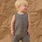 Rylee and Cru Button Jumpsuit - Black Check